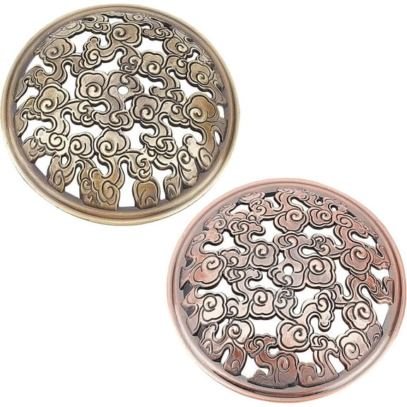 1bag 2PCS Candle Cover Topper Scented Candles Cover Clouds lid Jar Candles Gold Red Alloy Candle Toppers Jar Shade Sleeves Accessories to Burn Evenly for Jar Candles Melt Space