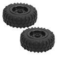 thumbnail image 3 of Neumáticos De Goma RC, Duraderos, Respetuosos Con El Medio Ambiente, Neumáticos De Camión RC De Alta Resistencia A La Abrasión Para Camiones WPL D12 1/10 RC ANGGREK Negro BL, 3 of 8
