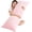 Pink, variant on Full Body Pillow with Fluffy Stripe Faux Fur Removable Cover, Long Bed Pillow Adult 20x54 Inches for Side Sleeper and Pregnancy, Pink.