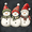 Red Snowmen, variant on Yayeee Foldable Storage Basket for Shelves with Handles Waterproof Cloth Bins, Green Snowmen