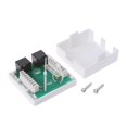 WIND LAND RJ45 Junction Box Cat5e 8P8C Network Connector 2 Port Female ...