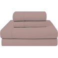 thumbnail image 3 of GFDYREE Pure Organic Cotton Blush Percale Weave Bed Sheet Set, 3 Piece Twin Size Sheets, Moisture Wicking, Lightweight, Crisp Cool, GOTS Certified, Fits Mattress Upto 16" Deep Pocket-, 3 of 7