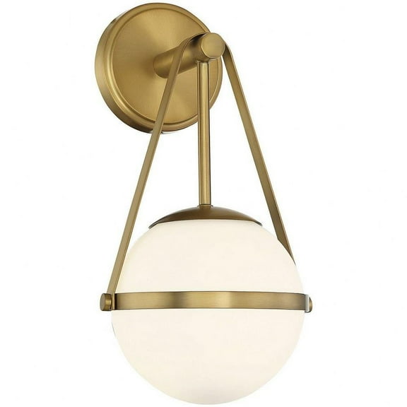 1 Light Wall Sconce in Mid-Century Modern Style-15.5 inches Tall and 8 inches Wide-Warm Brass Finish Bailey Street Home 159-Bel-4636373