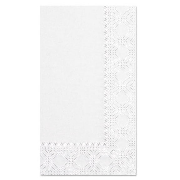 Dinner Napkins, 2-Ply, 15 X 17, White, 1000/carton | Bundle of 2