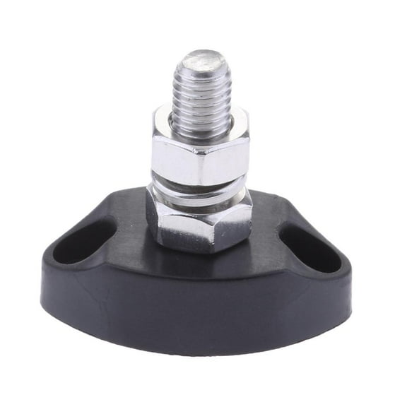 Junction Block Set Insulated Terminal Stud Black 6mm
