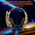 thumbnail image 4 of Gaming Headset Wired for PS5 PS4 PC Xbox One Controller,Noise Cancelling Over Ear Headphones with Mic,Bass Surround,Soft Memory Earmuffs,3.5mm, 4 of 8