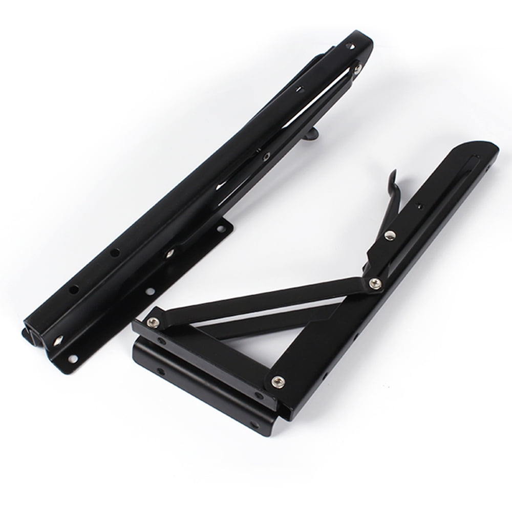 2pcs Set Folding Triangular Brackets Wall Mounted K Type Shelf Foldable Collapsible Bracket Heavy Duty Carbon Steel