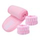 thumbnail image 5 of Juego de 3 diademas y muñequeras para lavado facial, deportivas, de yoga, para mujeres y niñas, regalos suaves Rosa, 5 of 9