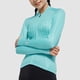 thumbnail image 4 of Santic - Maillot de ciclismo para mujer, de verano, fino, de manga larga, con protección solar, ropa de ciclismo, equipamiento para montar en bicicleta de carretera, tejido fresco, 4 of 5
