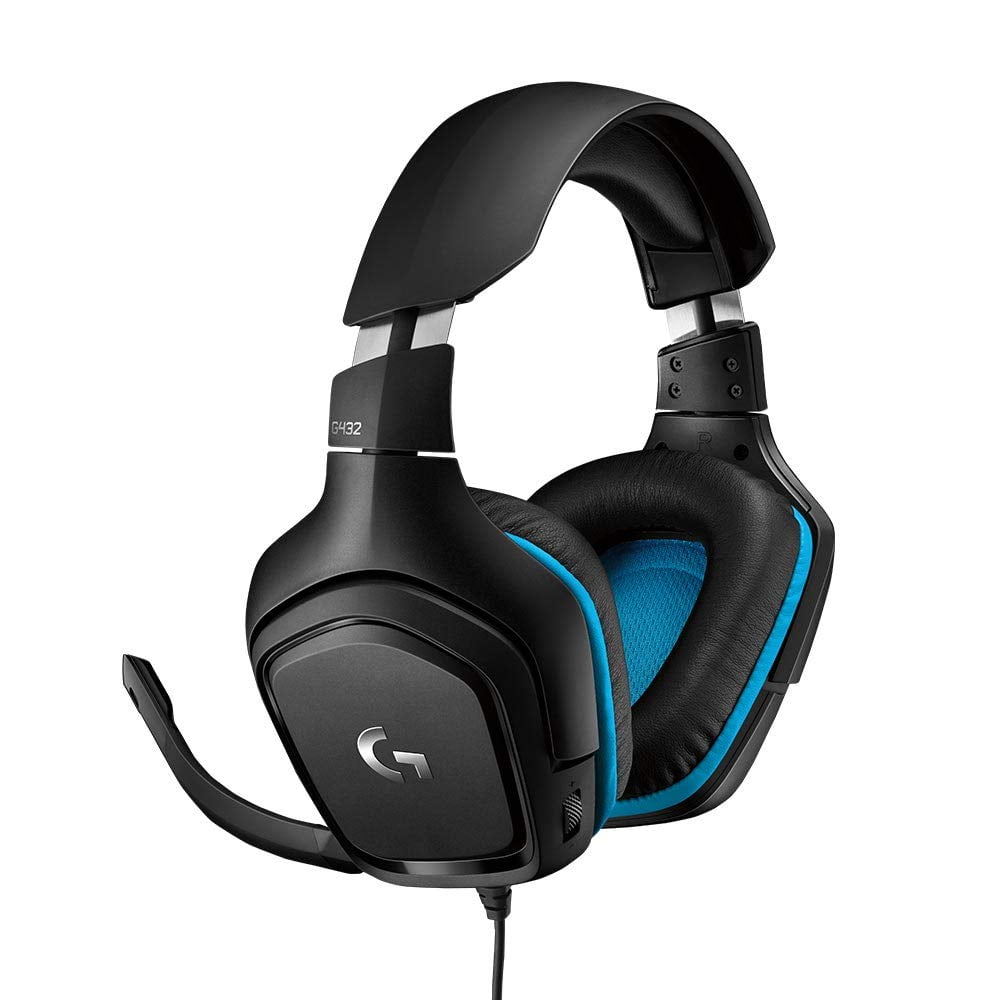 Logitech G432 7.1 Channel Wired Surrond Sound Gaming Headset with 