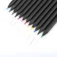 thumbnail image 4 of 12 lápices de colores para dibujar, dibujar y pintar, en madera negra, papelería de colores, 4 of 5