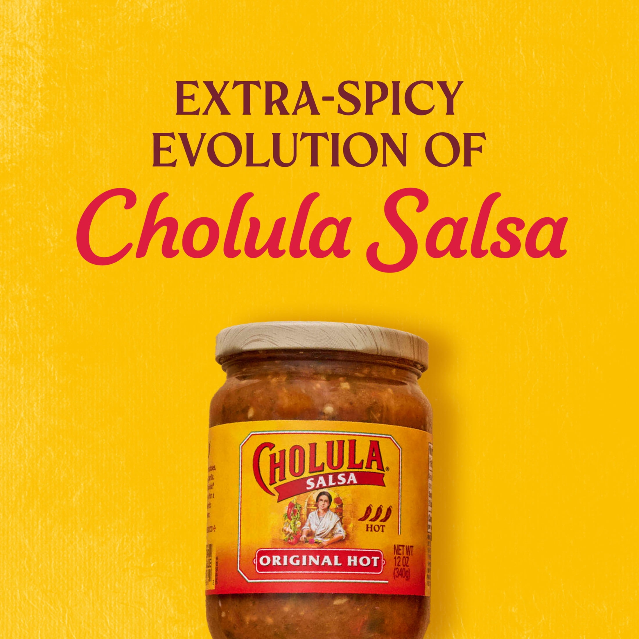 (3 pack) Cholula Original Hot Salsa, 12.0 oz Bottle