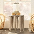 thumbnail image 2 of Jamie Young Co Naga Mango Wood Side Table in Natural White, 2 of 5