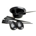 thumbnail image 1 of 5pcs/set Black Disposable Hair Dye Tool Kit for Salon Home Use Hair Coloring, 1 of 8