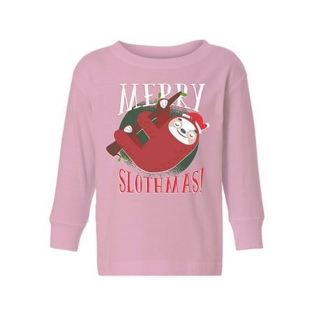

Awkward Styles Ugly Xmas Long Sleeve Shirt for Boys Girls Toddler Merry Slothmas Christmas Shirt
