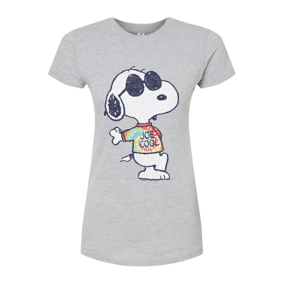Peanuts - Joe Cool' Tie Dye - Juniors Fitted Tee
