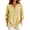 Yellow, variant on Horkkom 3/4 Length Sleeve Womens Tops V Neck Plaid Print Button Up Shirt Trendy Business Casual Tops L