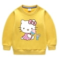 thumbnail image 5 of Hello kitty Otoño Invierno felpa engrosamiento niñas lindas estampado de dibujos animados estilo niños jersey de manga larga niños abrigo Casual Top, 5 of 5
