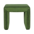 thumbnail image 4 of HomePop Modern Channel Ottoman, Green Velvet, 4 of 10
