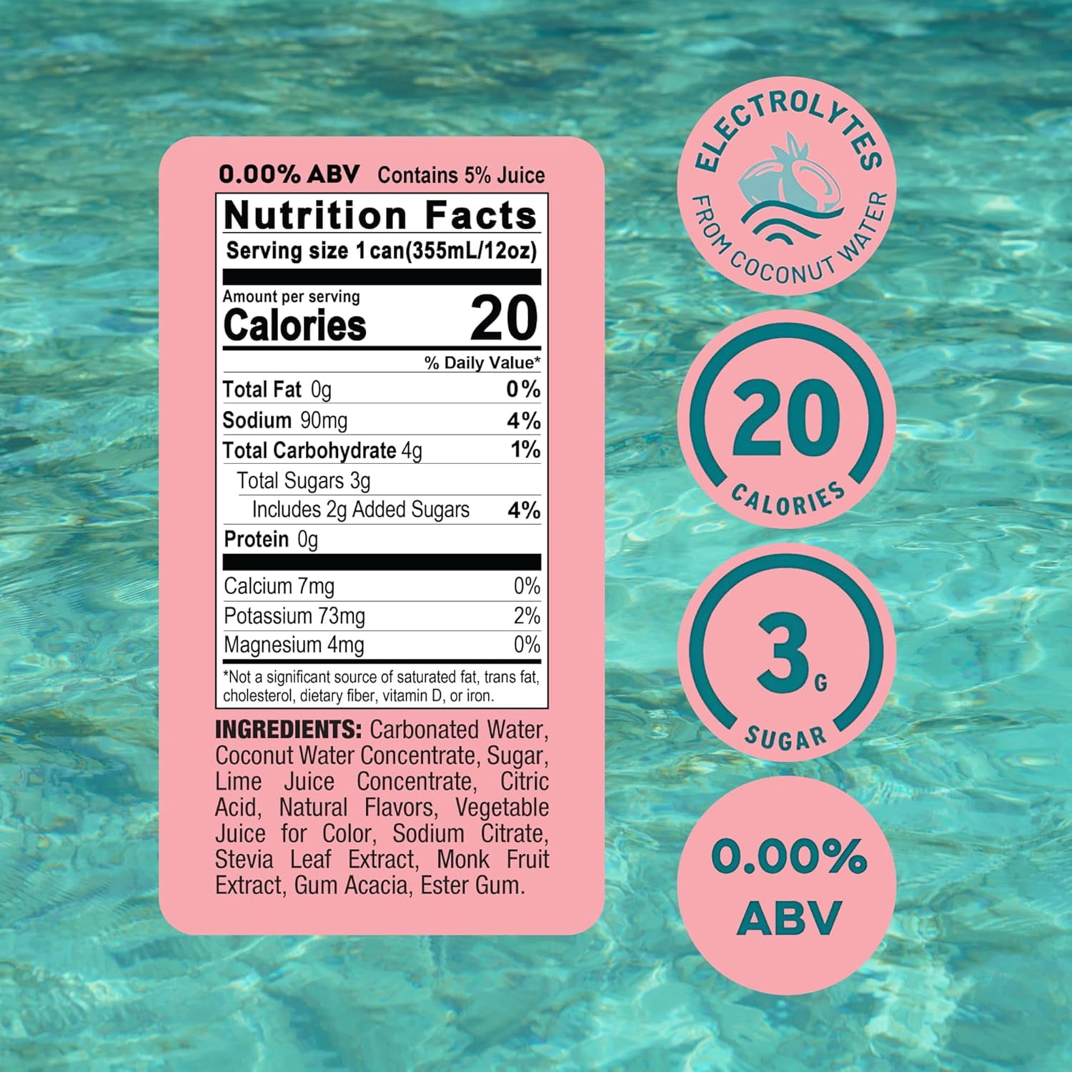 (Pack Of 6) Kul Mocks Non-Alcoholic Cocktail Strawberry Margarita Ready To Drink 48 Fo
