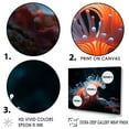 thumbnail image 3 of Designart "Actinia'S Orange Natural Beauty" Coastal Coral Under Water Canvas Art Print, 3 of 7