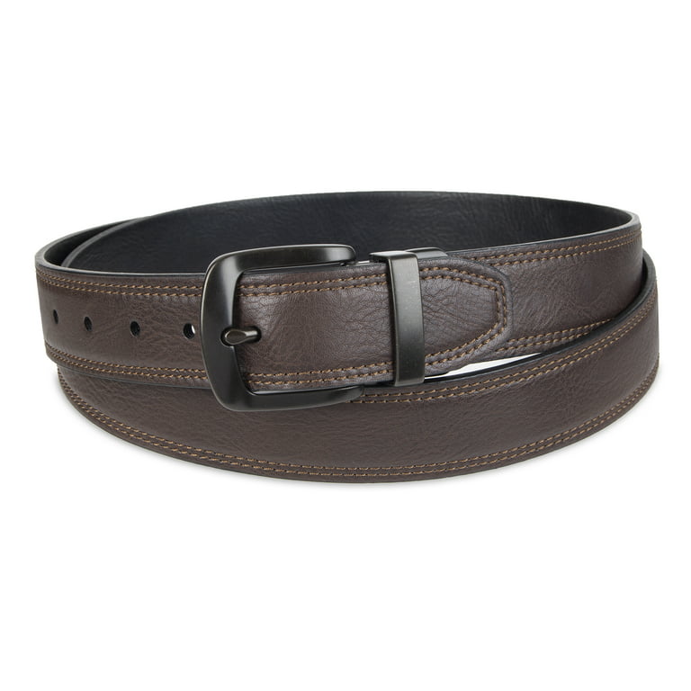 LOUIS VUITTON Men’s Belt Size 90/36 Reversible Belt Black And Brown Leather  Belt