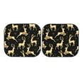 thumbnail image 7 of Haiem Christmas Gold Deers Car Windshield Sun Shade (2 Pieces) Foldable Windshield Sun Shade Car Accessories for Truck SUV Pickup-Medium, 7 of 7