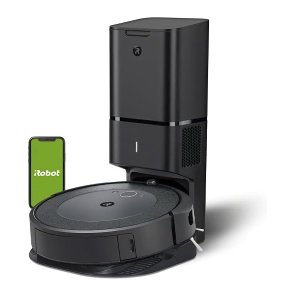 iRobot Roomba i4+ EVO Self-Emptying Robot Vacuum with Smart Mapping, Powerful Suction and 3-Stage Cleaning (Black)