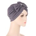 thumbnail image 3 of Pxiakgy Turban Head Wraps for Women Soft Cancer Chemo Head Scarf Hats Elastic Covers Wraps for Women's Hair Braid Head Turban Bowknot Turban Ethnic Wrap Cover Cap Headwear Hair Hat Cap Heardband, 3 of 5