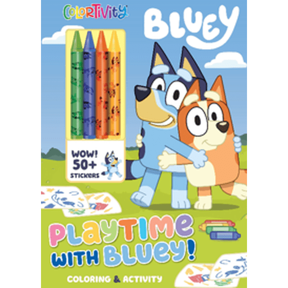 Bluey: Colortivity: Playtime with Bluey!, 48 pages (Paperback)