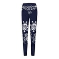 thumbnail image 4 of Outfmvch Snowflake Tights Christmas Pants Sweater Leggings for Women Cotton Leggings Womens Cargo Pants with Pockets High Waisted Cargo Pants Cargo Jeans Black L, 4 of 4