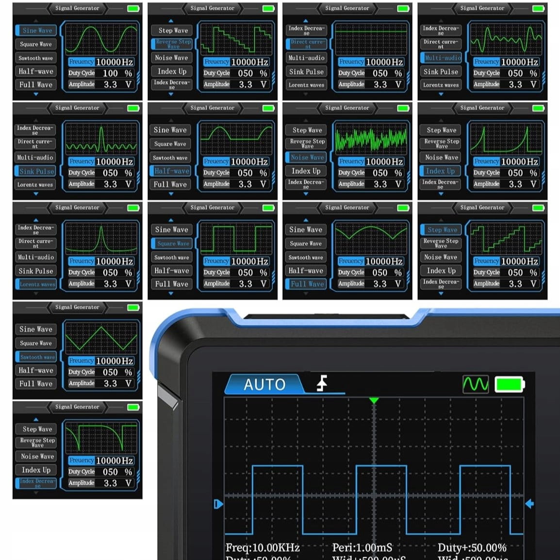 DSO153 Digital Oscilloscope 2 in 1 Multi-function Portable Mini Signal Generator 1M Bandwidth