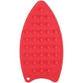 thumbnail image 1 of Soporte para plancha y almohadilla de silicona antideslizante, resistente al calor, para plancha, cubiertos y tazas, de -40 a 230 ℃, 27 x 14 x 0,7 cm (rojo), 1 of 4