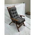 thumbnail image 5 of JIAN YA NA Adirondack Rocking Chair Cushion, High Back Patio Chair Cushions, Water Resistant Outdoor Furniture Seat Pads with Ties (43x19x3 Inch, Dark Gray), 5 of 11