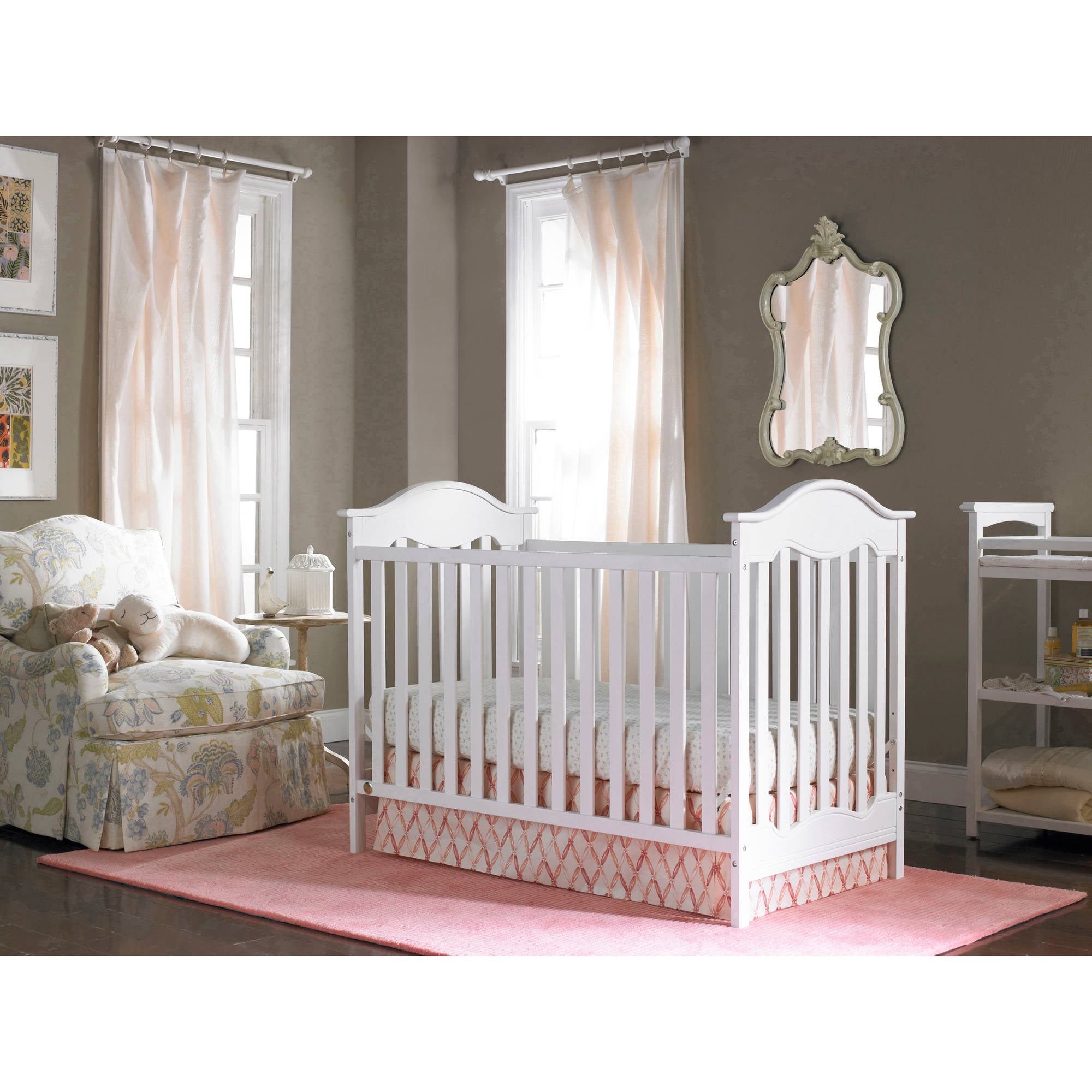 fisher price white crib