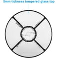 thumbnail image 4 of Hottest 31 inch Patio Table Outdoor Table Outdoor Dining Table Patio Dining Table Wrought Iron Weather Resistant Patio Furniture for Patio Outdoor Pool Balcony (Round), 4 of 6