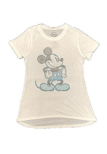 Custom Disney Minnie T-Shirt Adults Kids Holiday Personalised Mickey Rhinestone