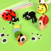 Hello Hobby Assorted Craft Wiggle Eyes 125 Count for Kids Projects