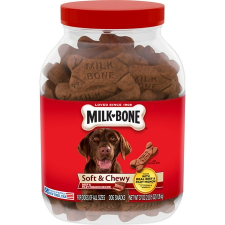 UPC: 0079100509621 | Milk-Bone Soft & Chewy Beef & Filet Mignon Recipe Dog Snacks  37 Oz.