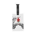 thumbnail image 6 of Balery Moose Kissing Under Mistletoe Print Durable Luggage Tags with Secure Strap, Personalized Travel ID Tags for Suitcases, Bags, and Backpacks - Easy Identification for Men and Women, 6 of 8