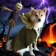 thumbnail image 3 of Halloween Pet Costume Witch Cape for Dogs Cats Halloween Party Outfit Cute Pet Apparel, 3 of 10