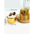 thumbnail image 3 of 50pcs Paper Cupcake Mold, Minimalist Gold Cupcake Liner For Kitchen Baking, 3 of 5