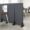 thumbnail image 2 of Bush Business Furniture 24W x 55H Freestanding Privacy Screen in Charcoal, 2 of 7