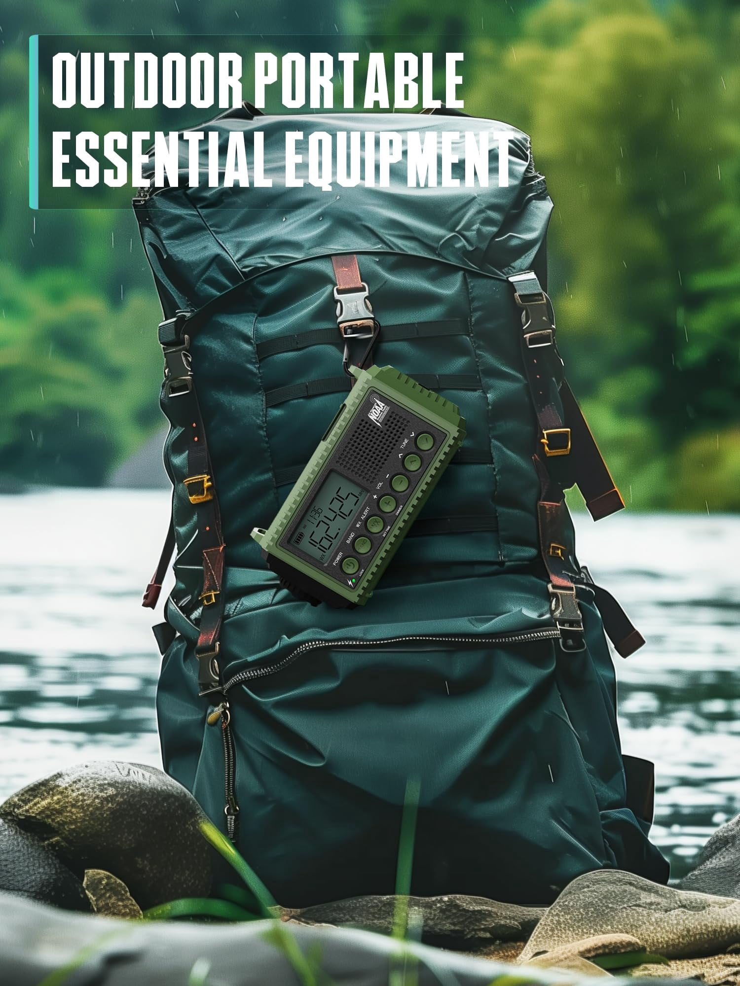 12000mah Emergency Radio - Auto Noaa Weather Alert  Solar Hand Crank Am/fm/sw/noaa Flashlight Phone Sos Siren Kit For Camping Storms Power Outages
