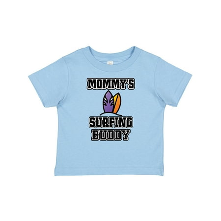 

Inktastic Mommy Surfing Buddy Surfboard Gift Baby Boy or Baby Girl T-Shirt