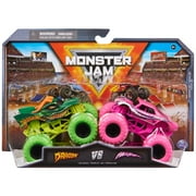 Monster Jam, Dragon Vs. Full Charge 1:64 Scale Die-Cast Monster Trucks