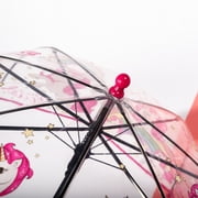 1pc New Colorful Princess Umbrella With Bag Edge Cute Transparent Plastic Printed Unicorn Umbrella
