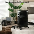 thumbnail image 2 of Costway 1500W Oil Filled Radiator Heater Electric Space Heater w/ Humidifier Black, 2 of 10