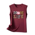 thumbnail image 4 of up to 60% off Gifts Usmixi Tank Tops Mom Life Letter Graphics Round Neck Sleeveless T Shirts for Women Mother's Day Fashion Loose Breathable Vest Blouses Wine XL Clothes, 4 of 5