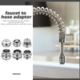thumbnail image 2 of MasteelfCA 6pcs Faucet To Hose Adapter Sink Hose Attachment Washer Sink Hose Adapter, 2 of 8